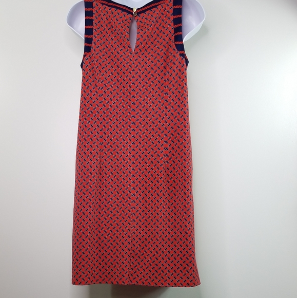 Ann Taylor nautical red and navy sleeveless dress - Picture 8 of 15